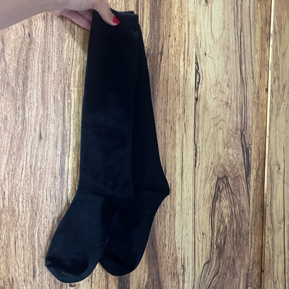 Stretchy Knee High Black Socks - Picture 1 of 6